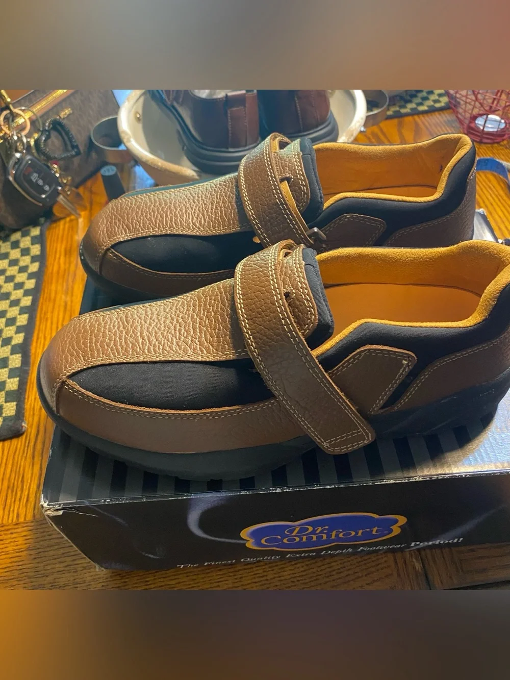 Dr. Comfort Douglas Men's Casual Shoes Chestnut Size 8 W